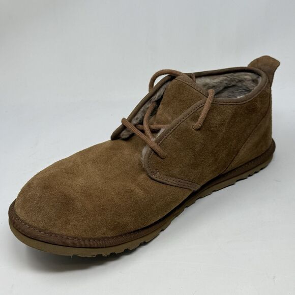 UGG Maksim Chukka Ankle Boots Mens 12 Brown Suede Shearling Lined Preppy 1126879 - Picture 9 of 16